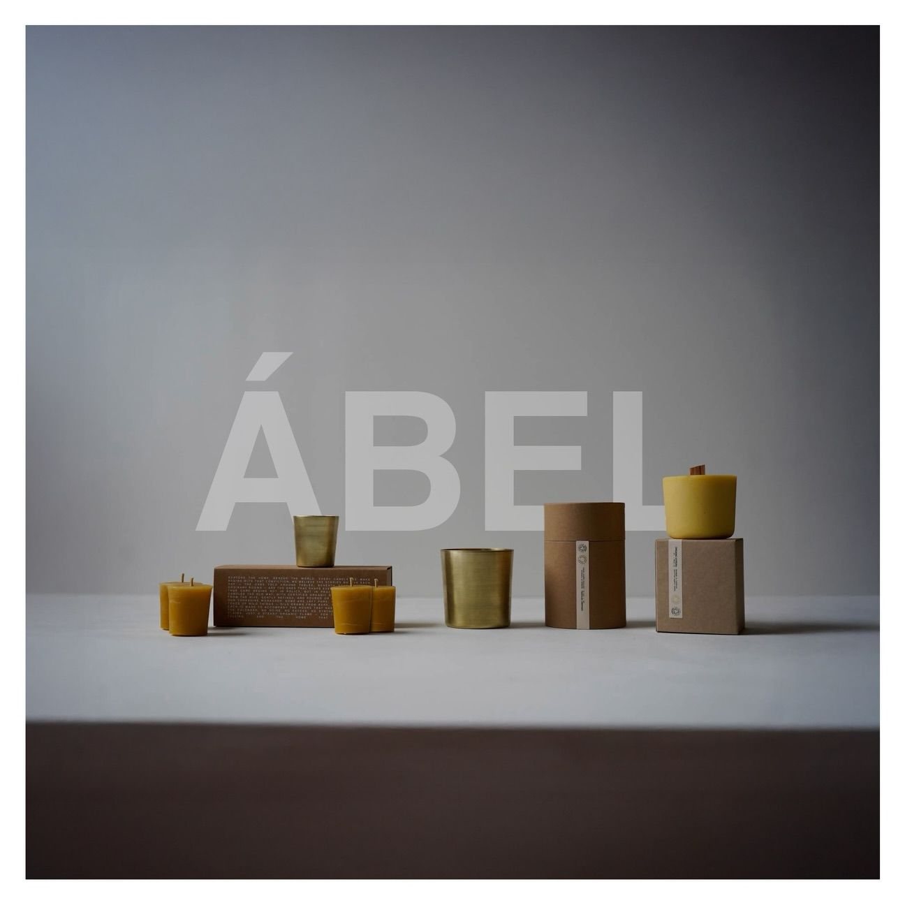 Ábel, a spun-metal candle vessel collection designed by Skär Organics in Yorkshire